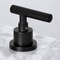 Kingston Brass FSC8950CML Manhattan Widespread Bathroom Faucet W/ Brass Pop-Up, Black FSC8950CML - alternate 3